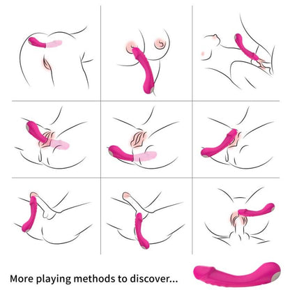 ARMONY - FUCHSIA SILICONE G-SPOT VIBRATING DILDO