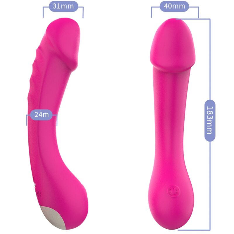 ARMONY - FUCHSIA SILICONE G-SPOT VIBRATING DILDO