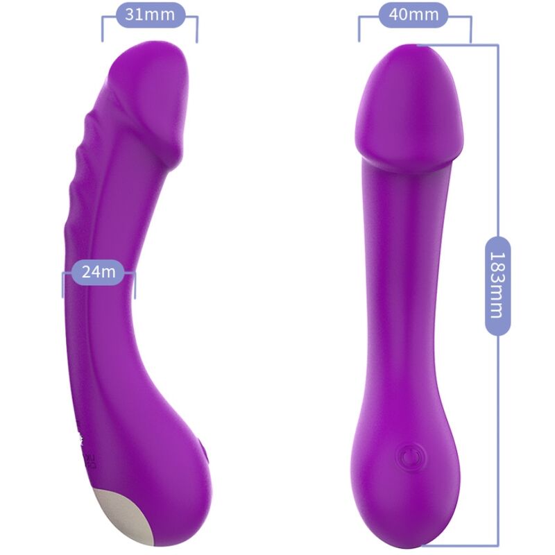 ARMONY - VIOLET SILICONE G-SPOT VIBRATING DILDO