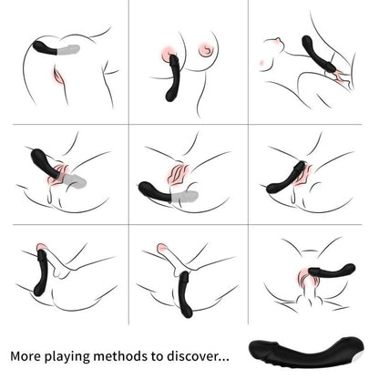 ARMONY - BLACK SILICONE G-SPOT VIBRATING DILDO