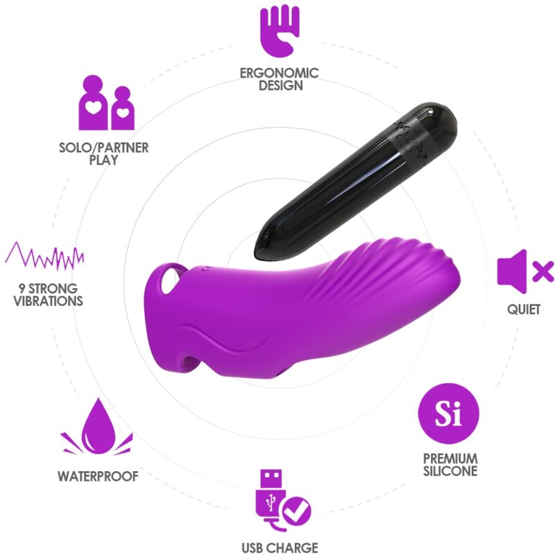 ARMONY - AURORA VIBRATOR VIOLET THIMBLE