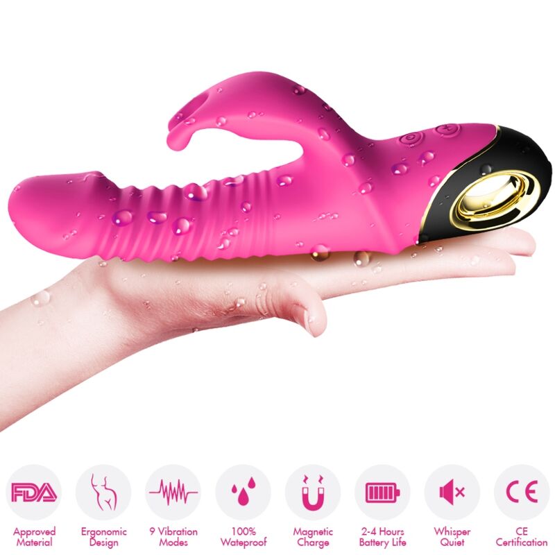 ARMONY - ZING VIBRATING DILDO RABBIT FUCHSIA