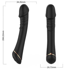 ARMONY - BLACK SILICONE VIBRATING DILDO