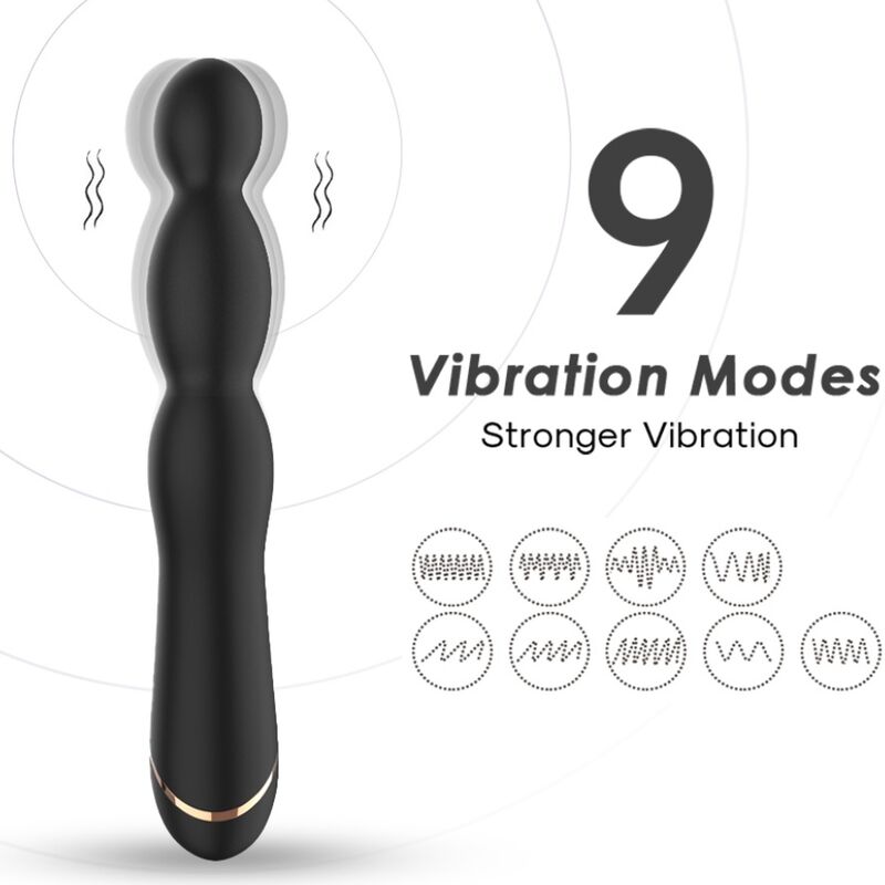 ARMONY - BLACK ADJUSTABLE BAMBOO VIBRATOR