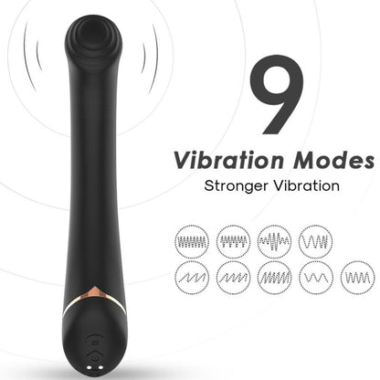 ARMONY - BLACK SILICONE FLAT HEAD VIBRATOR