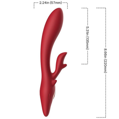 ARMONY - ELK CURVED RABBIT VIBRATOR RED