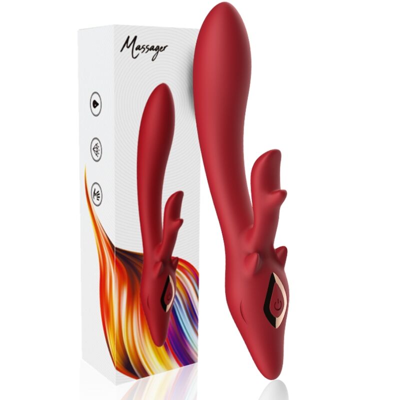 ARMONY - ELK CURVED RABBIT VIBRATOR RED