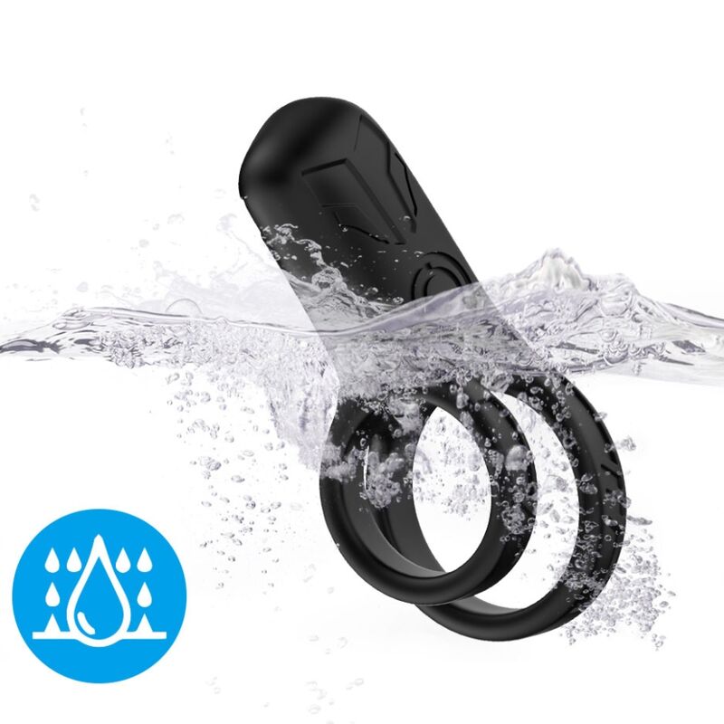 ARMONY - BLACK DOUBLE VIBRATING RING