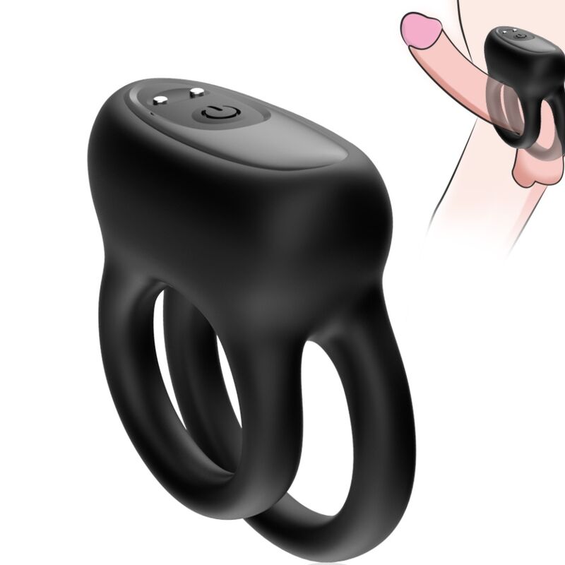 ARMONY - BLACK DOUBLE VIBRATING RING