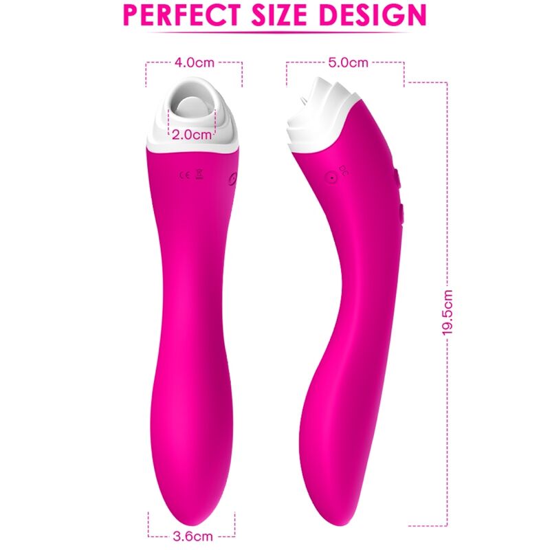 ARMONY - FAIRYLAND CLITORIS TONGUE STIMULATOR &amp; FUCHSIA VIBRATOR