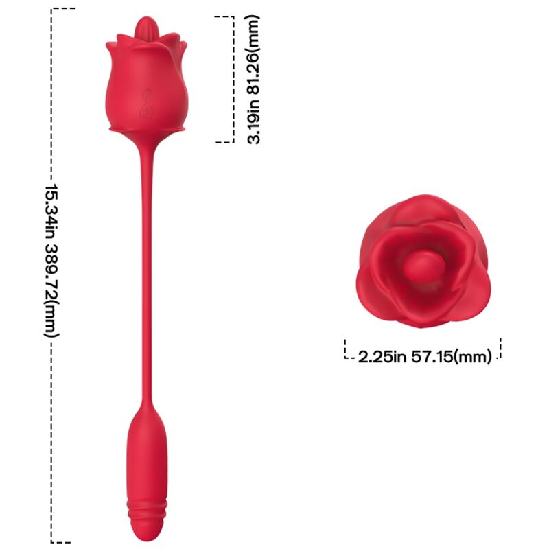 ARMONY - PINK 3 IN 1, STIMULATOR, SUCTION AND UP&amp;DOWN WITH RED TAIL