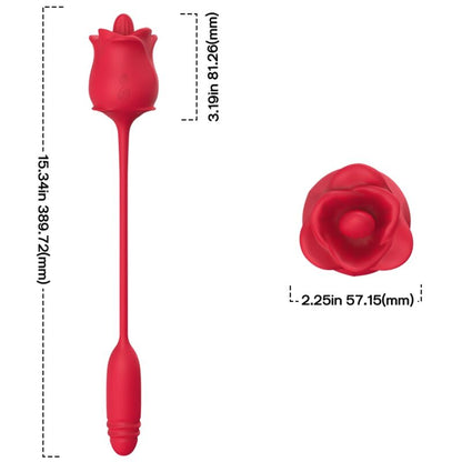 ARMONY - PINK 3 IN 1, STIMULATOR, SUCTION AND UP&amp;DOWN WITH RED TAIL