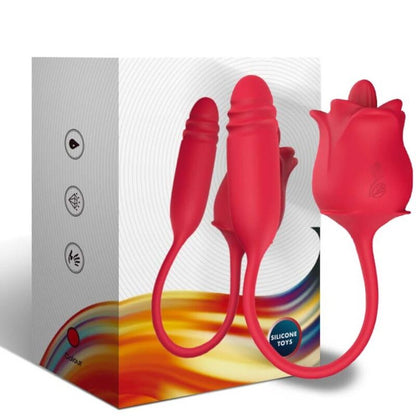 ARMONY - PINK 3 IN 1, STIMULATOR, SUCTION AND UP&amp;DOWN WITH RED TAIL