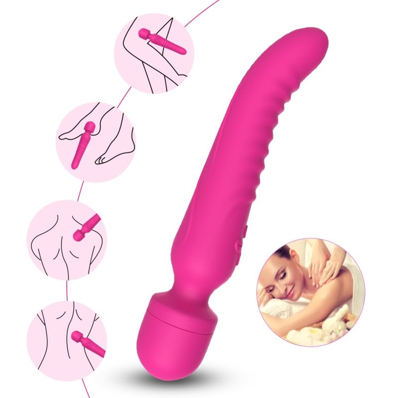 ARMONY - MISSION MASSAGER &amp; VIBRATOR WITH HEAT EFFECT FUCHSIA