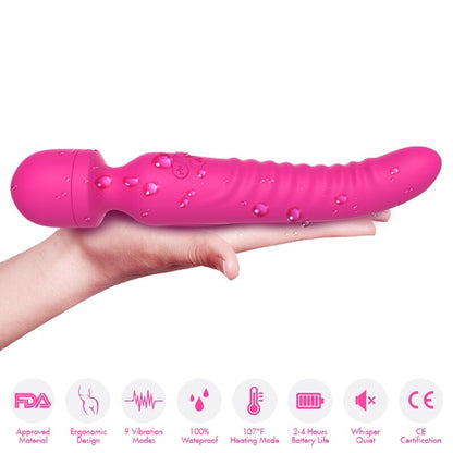 ARMONY - MISSION MASSAGER &amp; VIBRATOR WITH HEAT EFFECT FUCHSIA