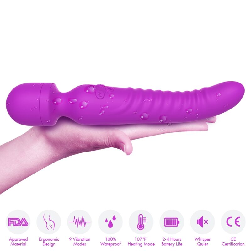 ARMONY - MISSION MASSAGER &amp; VIBRATOR WITH HEAT EFFECT VIOLET