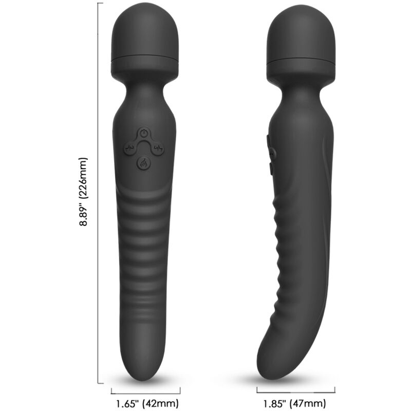 ARMONY - MISSION MASSAGER &amp; VIBRATOR HEAT EFFECT BLACK