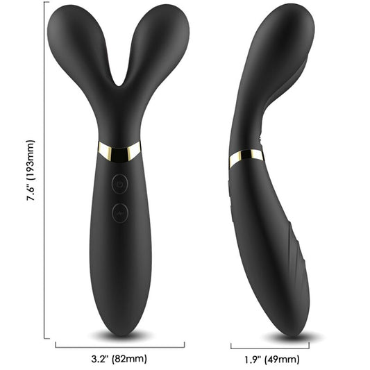 ARMONY - Y-WAND DOUBLE HEAD MASSAGER &amp; VIBRATOR BLACK