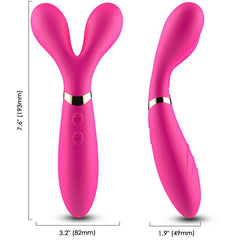 ARMONY - Y-WAND DOUBLE HEAD MASSAGER & VIBRATOR FUCHSIA