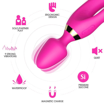 ARMONY - FUCSIA RABBIT MASSAGER &amp; VIBRATOR