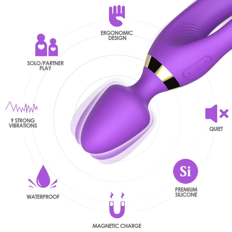 ARMONY - VIOLET RABBIT MASSAGER &amp; VIBRATOR