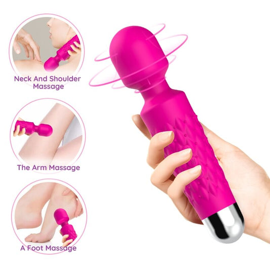 ARMONY - POSTMAN FLEXIBLE HEAD MASSAGER &amp; VIBRATOR FUCHSIA