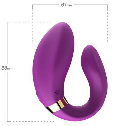 ARMONY - CRESCENT VIBRATOR COUPLE REMOTE CONTROL VIOLET