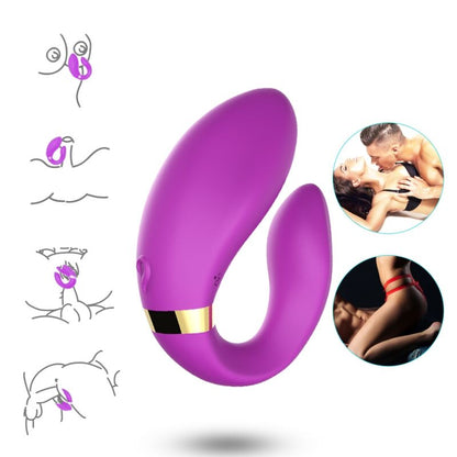 ARMONY - CRESCENT VIBRATOR COUPLE REMOTE CONTROL VIOLET