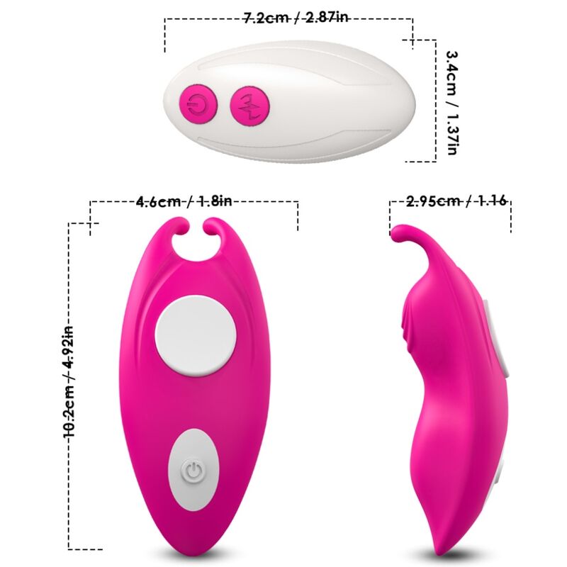 ARMONY - HONEYBEE PANTIES VIBRATOR G-SPOT REMOTE CONTROL FUCHSIA