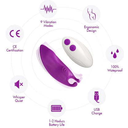 ARMONY - HONEYBEE PANTIES VIBRATOR G-SPOT REMOTE CONTROL FUCHSIA