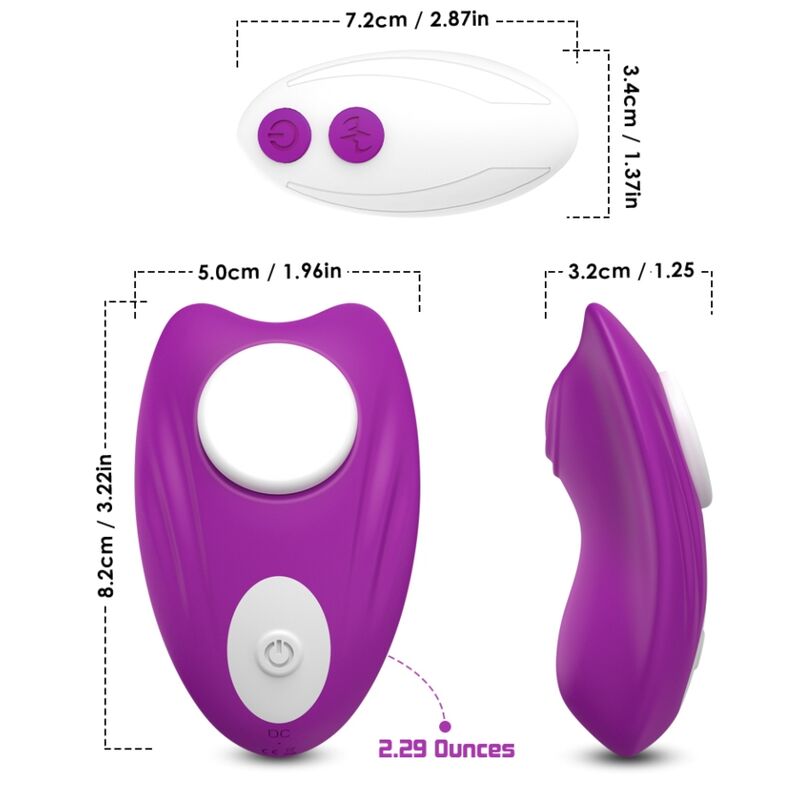 ARMONY - BUTTERFLY PANTIES VIBRATOR REMOTE CONTROL VIOLET