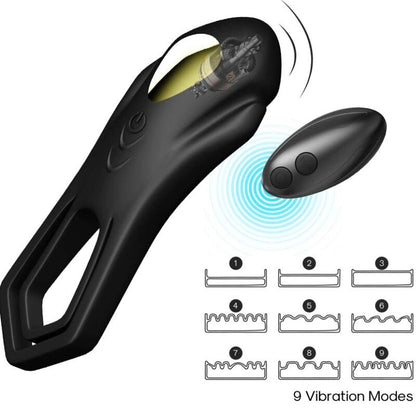 ARMONY - ROADSTER DOUBLE VIBRATING RING REMOTE CONTROL BLACK