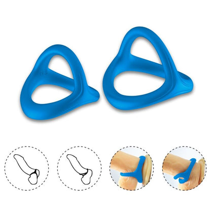 ARMONY - TRESOR BLUE SILICONE DOUBLE RING