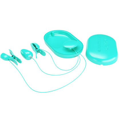 PRETTY LOVE - SURPRISE BOX ELECTRO STIMULATION CLAMPS BLUE