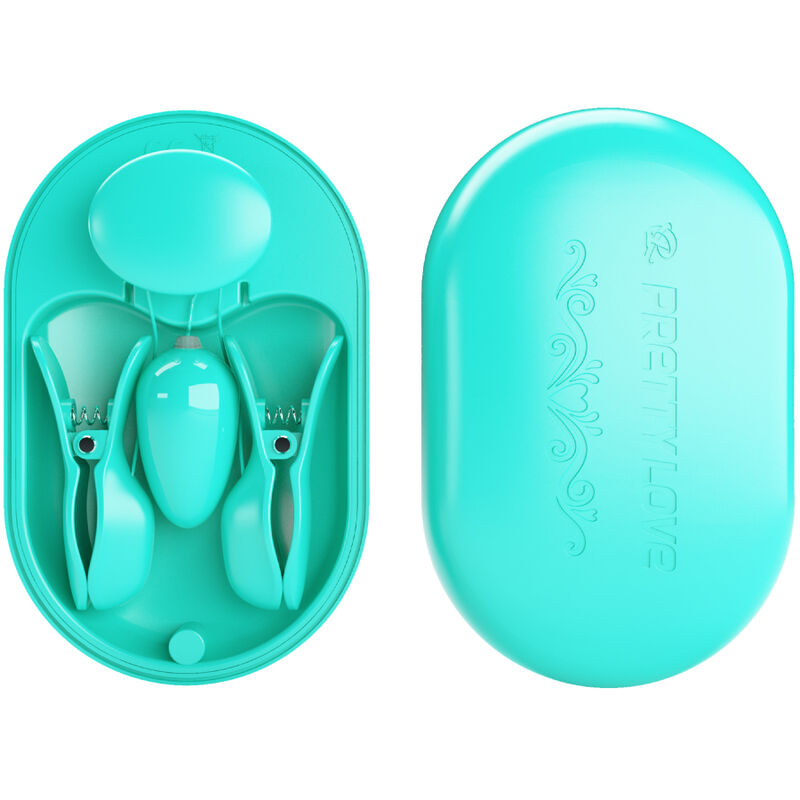 PRETTY LOVE - SURPRISE BOX ELECTRO STIMULATION CLAMPS BLUE