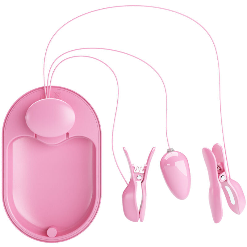 PRETTY LOVE - SURPRISE BOX PINK ELECTRO STIMULATION CLAMPS