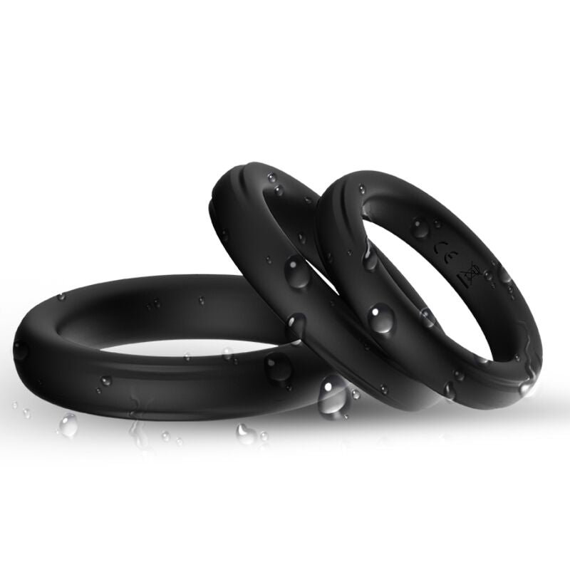 ARMONY - TRIPLE BLACK SILICONE RING