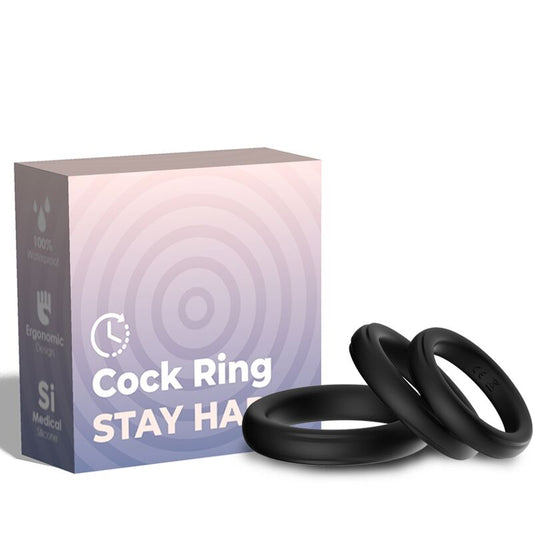 ARMONY - TRIPLE BLACK SILICONE RING