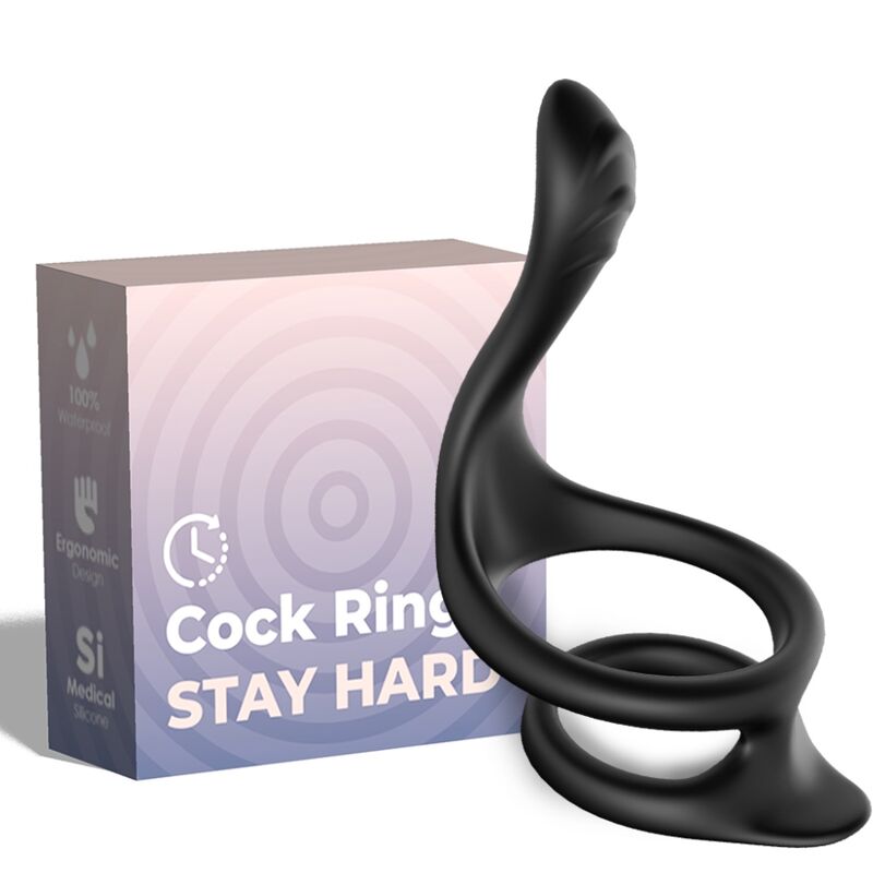 ARMONY - BLACK DOUBLE ANAL TAIL RING