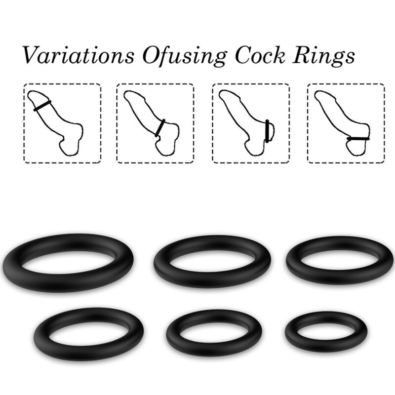 ARMONY - BLACK SILICONE RINGS