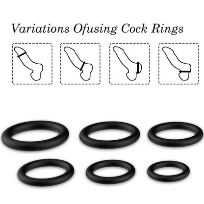 ARMONY - BLACK SILICONE RINGS