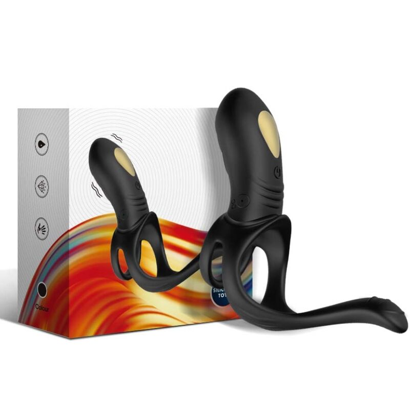 ARMONY - JOY JUMPER VIBRATING RING FOR COUPLES &amp; BLACK ANAL PLUG