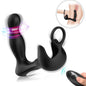 ARMONY - SURROUND ANAL VIBRATOR &amp; TESTICLE STIMULATOR &amp; REMOTE CONTROL RING BLACK