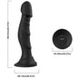 ARMONY - VIBRATING DILDO &amp; ANAL PLUG REMOTE CONTROL BLACK