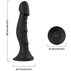 ARMONY - VIBRATING DILDO & ANAL PLUG REMOTE CONTROL BLACK