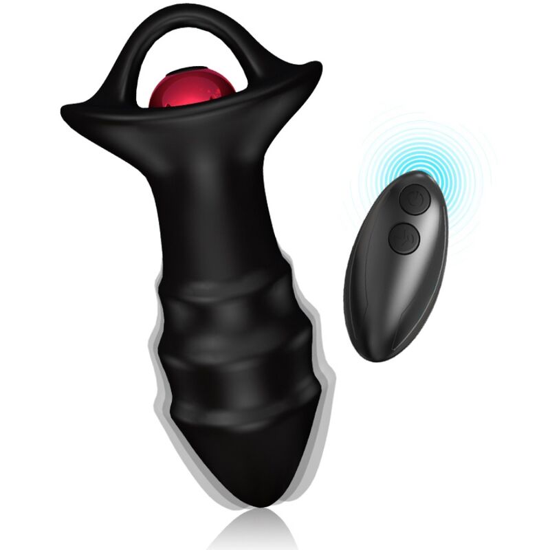 ARMONY - KYLIN DEDAL VIBRATOR &amp; ANAL PLUG REMOTE CONTROL BLACK