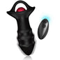 ARMONY - KYLIN DEDAL VIBRATOR &amp; ANAL PLUG REMOTE CONTROL BLACK