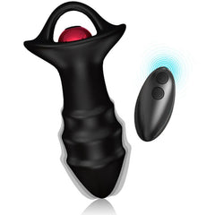 ARMONY - KYLIN DEDAL VIBRATOR & ANAL PLUG REMOTE CONTROL BLACK