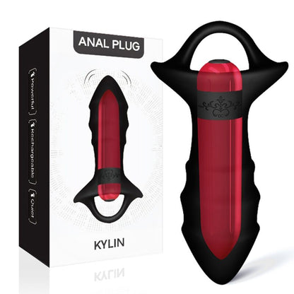 ARMONY - KYLIN DEDAL VIBRATOR &amp; ANAL PLUG REMOTE CONTROL BLACK