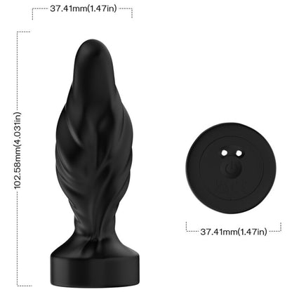 ARMONY - BLACK REMOTE CONTROL VIBRATOR &amp; ANAL PLUG